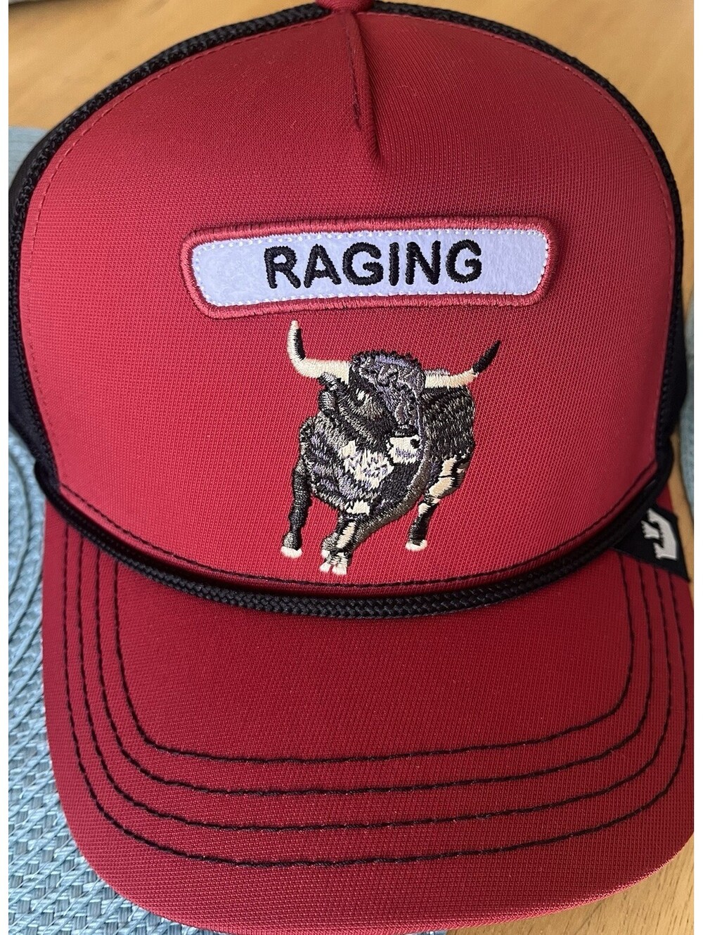 GOORIN BROS. The Farm The Raging Bull Snapback Adjustable Trucker Hat NEW - Picture 3 of 4